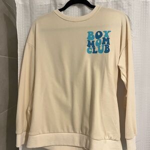 Boy Mom Club Cream Sweater